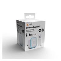 Solight bezdrátový zvonek, do zásuvky, 180m, bílý, learning code