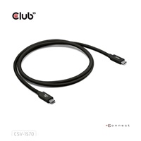 Club3D Kabel USB4 v2 Typ-C, 80Gbps, Certifikovaný kabel, 4K540Hz, 8K240Hz, 16K60Hz, PD 240W, 1,2m