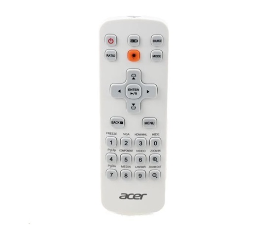 ACER Universal Remote Controller J3 25 keys, white, enter, Laser stand-alone package