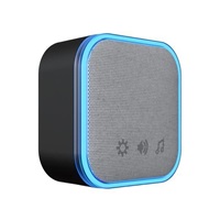 Solight bezdrátový zvonek, do zásuvky, 180m, černý, learning code