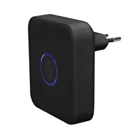 Solight bezdrátový zvonek bezbateriový, do zásuvky, 150m, černý, learning code