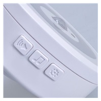 Solight bezdrátový zvonek s nočním světélkem na senzor pohybu, do zásuvky, 250m, bílý, learning code