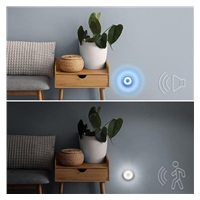 Solight bezdrátový zvonek s nočním světélkem na senzor pohybu, do zásuvky, 250m, bílý, learning code