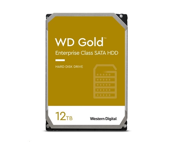WD GOLD WD122KRYZ 12TB, SATA III 3.5", 512MB 7200RPM, 255MB/s, CMR, Enterprise
