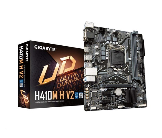BAZAR - GIGABYTE MB Sc LGA1200 H410M H V2, Intel H470, 2xDDR4, 1xHDMI, 1xVGA, mATX - Po opravě (Komplet)