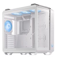 BAZAR - ASUS case TUF GAMING GT502 PLUS, Mid Tower, průhledná bočnice, 4x 120mm ARGB Fan, bílá - Poškozený obal (Komplet