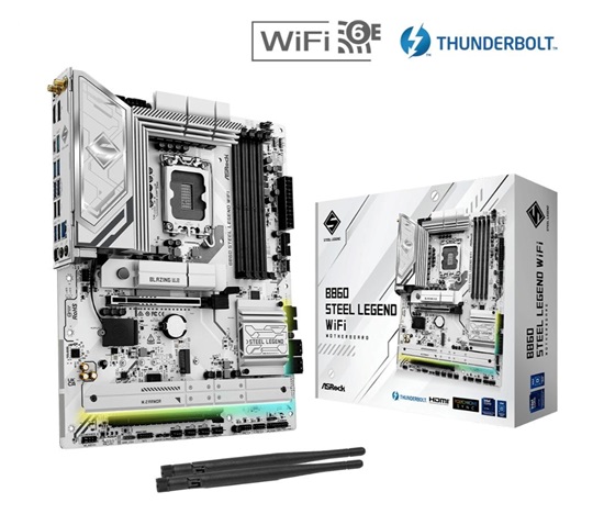 ASRock MB Sc LGA1851 B860 Steel Legend WiFi, Intel B860, 4xDDR5, 1xThunderbolt, 1xDP, 1xHDMI, WiFi, ATX