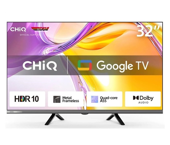 CHiQ L32M9E TV 32", HD, smart, Google TV, Dolby Audio, dbx-tv, HDR 10