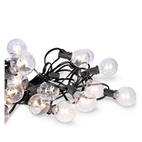 Solight LED venkovní řetěz s žárovkami, 25 žárovek, 15m+5m, 20W, teplá bílá