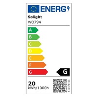 Solight LED venkovní řetěz s žárovkami, 25 žárovek, 15m+5m, 20W, teplá bílá