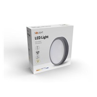 Solight LED venkovní osvětlení Siena, šedé, 20W, 1500lm, 4000K, IP54, 23cm