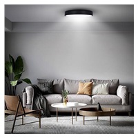 Solight LED stropní osvětlení LECCE, 3CCT, 48W, 2900lm, 40cm, 3000/4000/6000K, černá