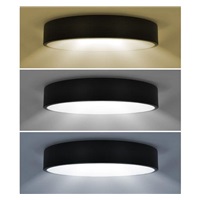 Solight LED stropní osvětlení LECCE, 3CCT, 48W, 2900lm, 40cm, 3000/4000/6000K, černá