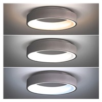 Solight LED stropní světlo kulaté Treviso, 48W, 2880lm, stmívatelné, dálkové ovládání, šedá