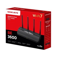 MERCUSYS MR27BE EasyMesh WiFi7 router (BE3600, 2,4GHz/5GHz,1x2,5GbEWAN,1x2,5GbELAN,2xGbE)