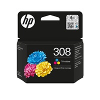 HP 308 Tri-color Original Ink Cartridge (120 pages)