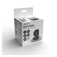 Solight 1z + USB-C 20W PD vestavná zásuvka, 2m, stříbrná
