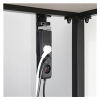 Solight 3z + USB A+C přenosné stolní zásuvky, 2m, černá, USB rychlonabíječka 20W PD