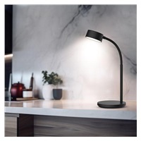 Solight LED stolní lampička, 4,5W, 300lm, 3CCT, černá, podstavec