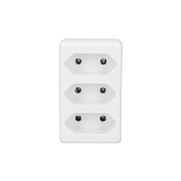 Solight rozbočka, 3x 2,5A, bílá