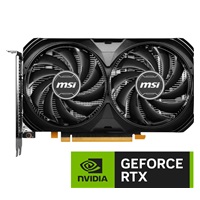 BAZAR - MSI VGA NVIDIA GeForce RTX 4060 VENTUS 2X BLACK 8G OC, 8G GDDR6, 3xDP, 1xHDMI - Po opravě (Bez příšlušenství)