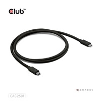 Club3D Kabel Thunderbolt 5, 80/120Gbps, Certifikovaný kabel, 1x 4K540Hz, 2x8K240Hz, PD 240W, 1m