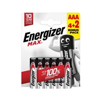 Energizer LR03/6 Max AAA 6 pack
