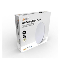 Solight LED stropní světlo Plain, 15W, 1200lm, 4000K, kulaté, 26cm