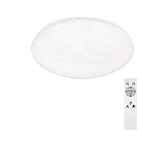 Solight LED stropní světlo Star, kulaté, 24W, 2400lm, dálkové ovládání, 37cm