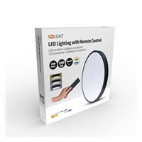 Solight LED osvětlení s dálkový ovladačem, 50W, 3100lm, 40cm, změna chromatičnosti, stmívatelné, černá