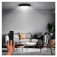 Solight LED osvětlení s dálkový ovladačem, 50W, 3100lm, 40cm, změna chromatičnosti, stmívatelné, černá