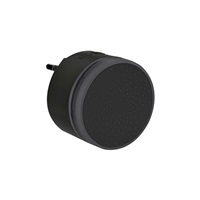 Solight bezdrátový mini zvonek, do zásuvky, 180m, černý, learning code