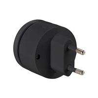 Solight bezdrátový mini zvonek, do zásuvky, 180m, černý, learning code