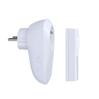 Solight bezdrátový zvonek s elektrickou zásuvkou, do zásuvky, 250m, bílý, learning code