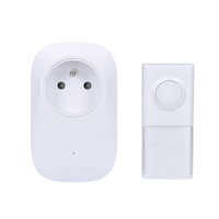 Solight bezdrátový zvonek s elektrickou zásuvkou, do zásuvky, 250m, bílý, learning code