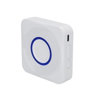 Solight bezdrátový zvonek, bateriový + USB, 200m, bílý, learning code