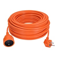Solight prodlužovací přívod - spojka, 1 zásuvka, 30 m, 3 x 1,5mm2, oranžová