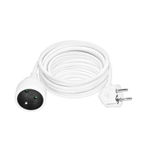 Solight prodlužovací přívod - spojka, 1 zásuvka, 10m, 3 x 1,5mm2, bílá