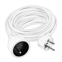 Solight prodlužovací přívod - spojka, 1 zásuvka, 10m, 3 x 1,5mm2, bílá