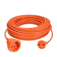 Solight 1z pohyblivý přívod - spojka, 20m, 2 x 1,5mm2, oranžová