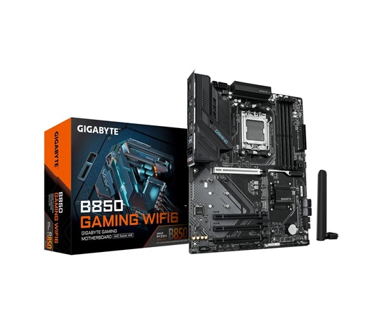 GIGABYTE MB Sc AM5 B850 GAMING WF6, AMD B850, 4xDDR5, 1xDP, 1xHDMI, WiFi, ATX