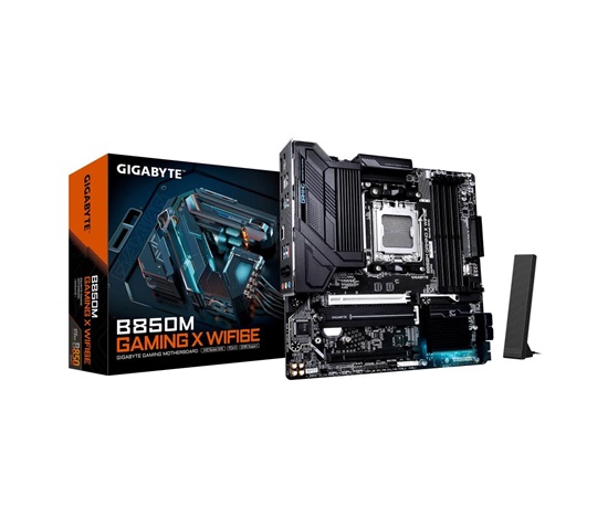 GIGABYTE MB Sc AM5 B850M GAMING X WF6E, AMD B850, 4xDDR5, 2xDP, 1xHDMI, WiFi, mATX