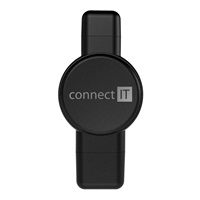 CONNECT IT Bezdrátová nabíječka WatchTravelCharge pro Apple a Samsung Watch, Černá
