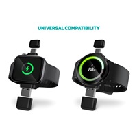 CONNECT IT Bezdrátová nabíječka WatchTravelCharge pro Apple a Samsung Watch, Černá