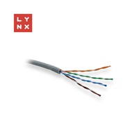 LYNX UTP kabel Cat5e, LSOH, celoměděný, vnitřní, šedý, box 305m