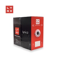 LYNX FTP kabel Cat5e, PVC, 0,5mm, celoměděný, vnitřní, šedý, box 305m