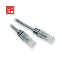 LYNX UTP patch kabel Cat5e, PVC, CCA, 5m, šedý