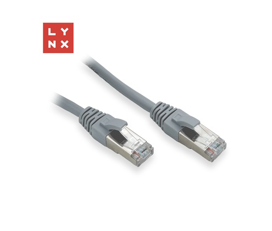 LYNX FTP patch kabel Cat5e PVC, CCA, 5m, šedý