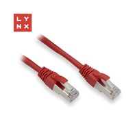 LYNX FTP patch kabel Cat5e PVC, CCA, 2m, červený