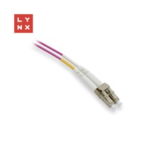 LYNX duplexní patch kabel MM, OM4, LC/LC, 50/125µm, 15m